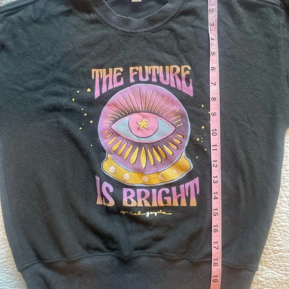 “The Future is bright” Vintage black - Spiritual Gangster - Malibu Pullover - Picture 3 of 6